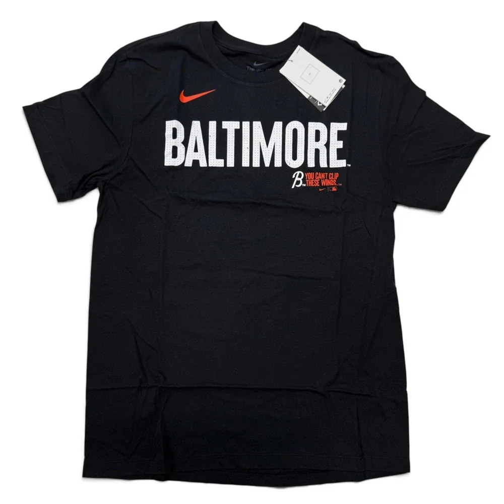 Nike Baltimore Orioles City Connect T-Shirt Men Medium Black NWT Adley Rutschman